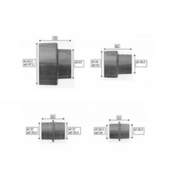 SCHEPPACH - Jeu De 4 Buses D'aspiration -Outil Soldes SCHEPPACH Jeu de 4 buses d aspiration 75200703 3